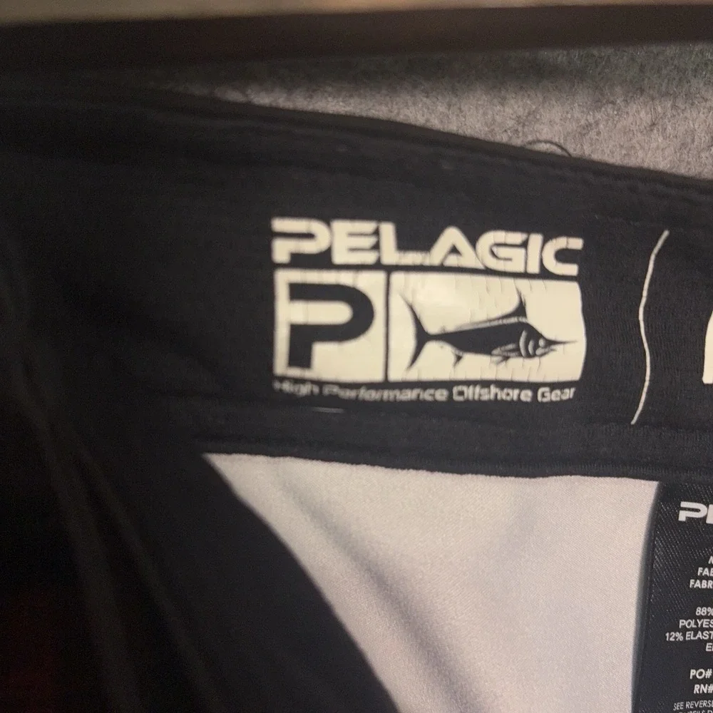 Pelagic Board Shorts Mens 38 Red White‎ Blue Hydro Lite Pro USA Patriot